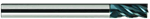 LONG REACH, CORNER RADIUS, VARIABLE FLUTE FOR STEEL, AlTiN COATED
