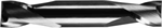 STUB LENGTH, 2 FLUTE, UNCOATED DE